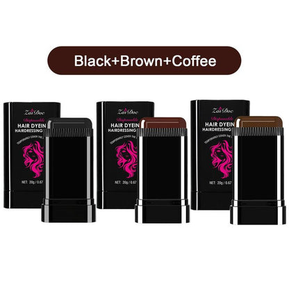 ZaiDoc™ Instant Root Touch-Up Stick with Styling Comb (2-in-1 Design)