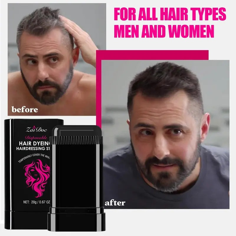 ZaiDoc™ Instant Root Touch-Up Stick with Styling Comb (2-in-1 Design)