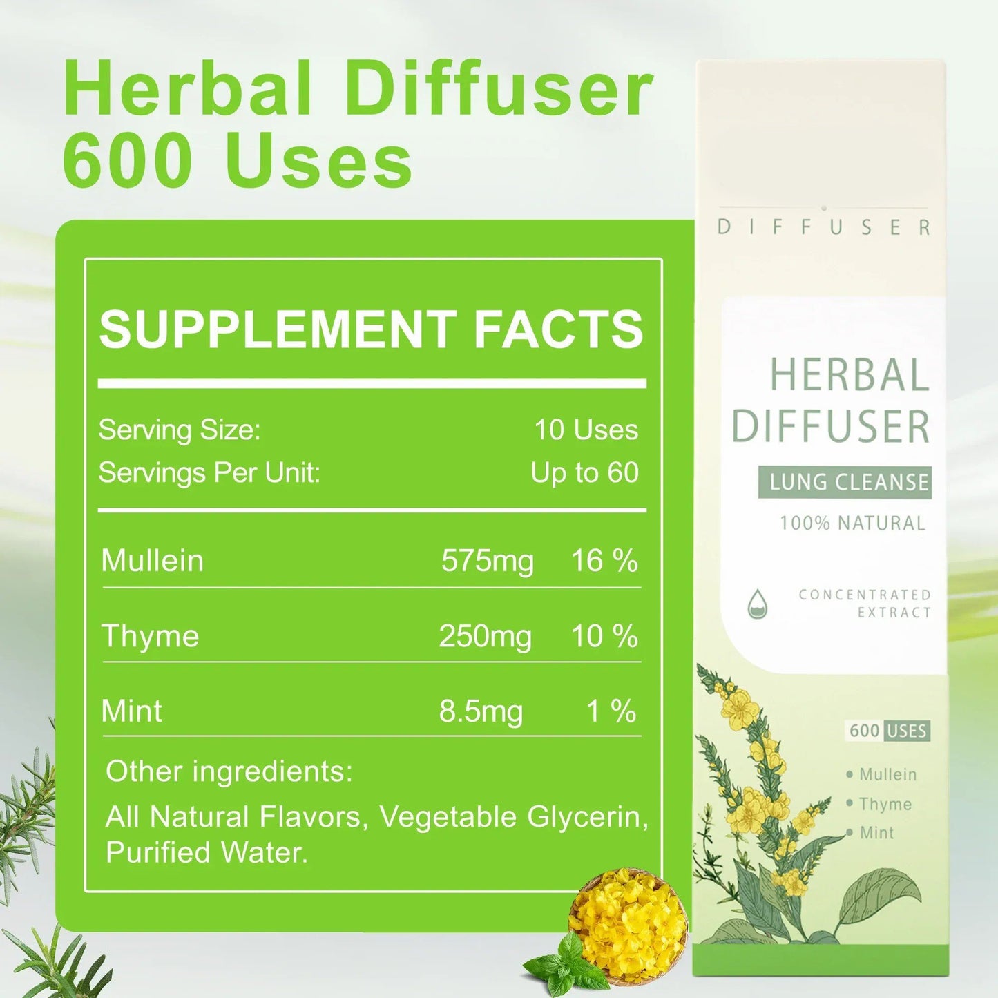 Hot Sale 49% OFF!!⚡50K+ SOLD!🔥🔥Pure Herbal Diffuser for Natural Health Support