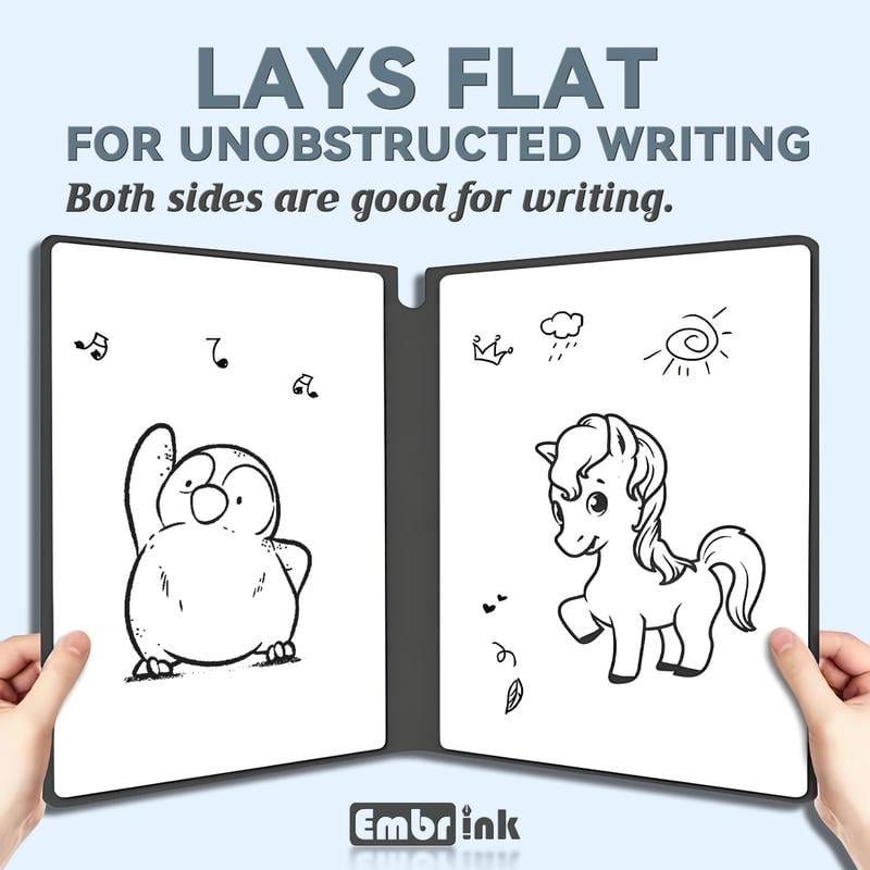 📔Embrink Reusable Whiteboard Notebook – Infinite Writing, Zero Waste(✨Free Erasing Cloth & Whiteboard Marker)