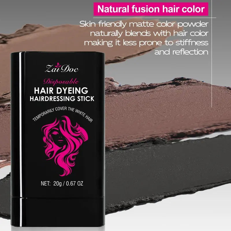 ZaiDoc™ Instant Root Touch-Up Stick with Styling Comb (2-in-1 Design)