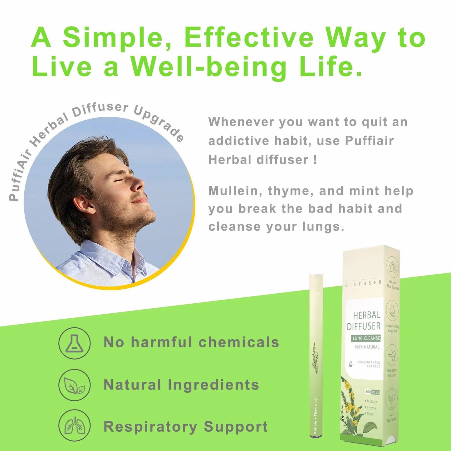 Hot Sale 49% OFF!!⚡50K+ SOLD!🔥🔥Pure Herbal Diffuser for Natural Health Support